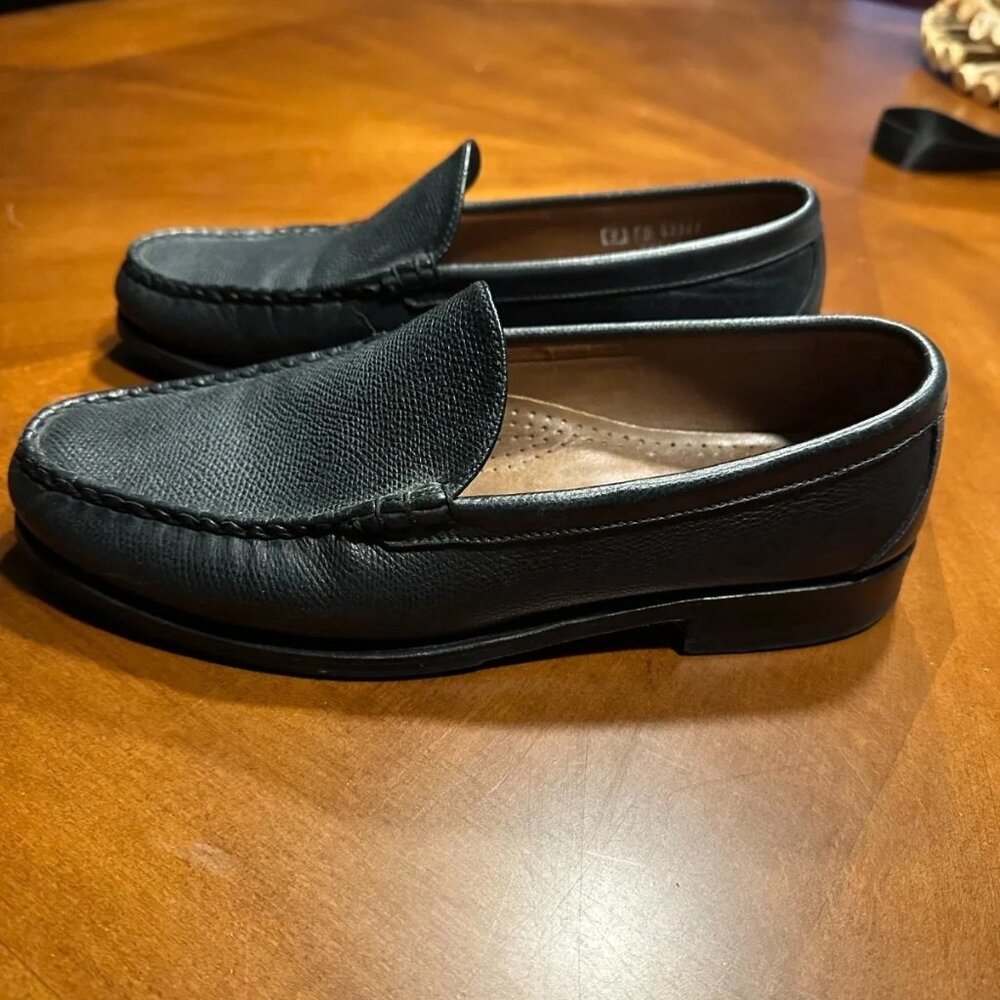 Allen Edmonds Men's Sanibel Slip On Loafers Black Leather Size 9D